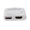 USB HDMI Adapter Dock Connector to HD TV For IPad 2, New iPad 3, iPhone 4 4G 4S, ipod Touch 4 (OEM)